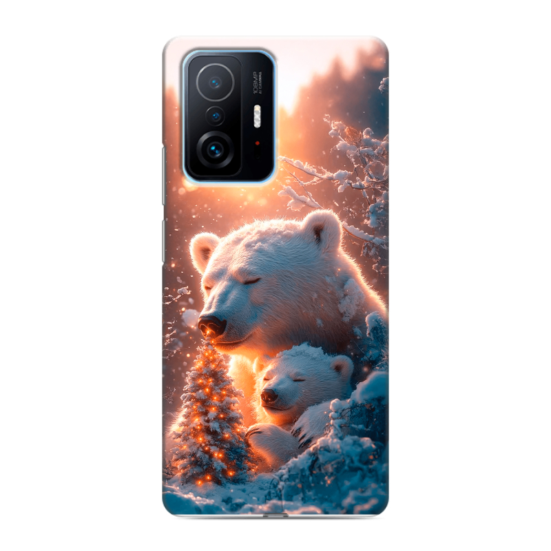 Силиконовый чехол на Xiaomi 11T с принтом Новый год Силиконовый чехол на Xiaomi 11T с принтом Новый год