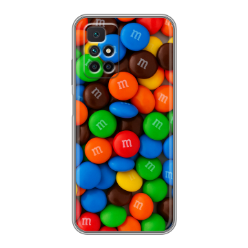 Силиконовый чехол на Xiaomi Redmi 10 с принтом Конфеты Силиконовый чехол на Xiaomi Redmi 10 с принтом Конфеты
