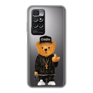 Силиконовый чехол на Xiaomi Redmi 10 с принтом Плюшевый медведь Силиконовый чехол на Xiaomi Redmi 10 с принтом Плюшевый медведь