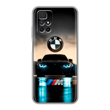 Силиконовый чехол на Xiaomi Redmi 10 с принтом БМВ BMW Силиконовый чехол на Xiaomi Redmi 10 с принтом БМВ BMW