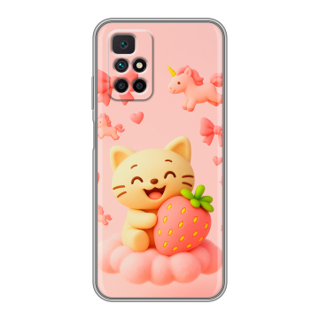 Силиконовый чехол на Xiaomi Redmi 10 с принтом для девочек Силиконовый чехол на Xiaomi Redmi 10 с принтом для девочек