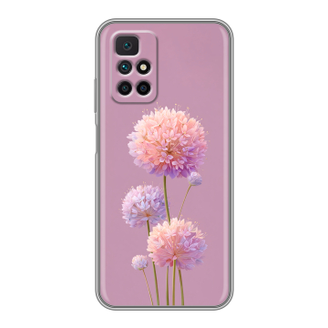 Силиконовый чехол на Xiaomi Redmi 10 с принтом Цветы