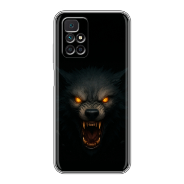 Силиконовый чехол на Xiaomi Redmi 10 с принтом Волк