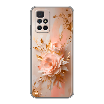 Силиконовый чехол на Xiaomi Redmi 10 с принтом женский