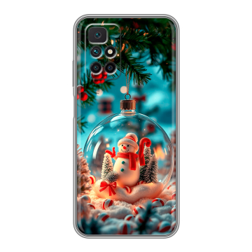 Силиконовый чехол на Xiaomi Redmi 10 с принтом Новый год