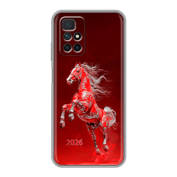 Силиконовый чехол на Xiaomi Redmi 10 с принтом Новый год