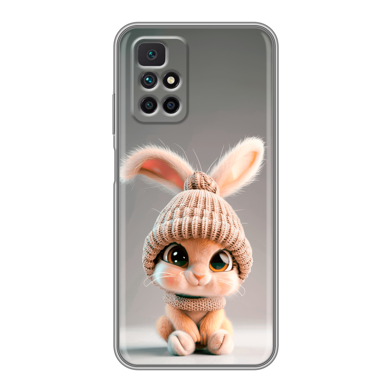 Силиконовый чехол на Xiaomi Redmi 10 с принтом Кролик Силиконовый чехол на Xiaomi Redmi 10 с принтом Кролик