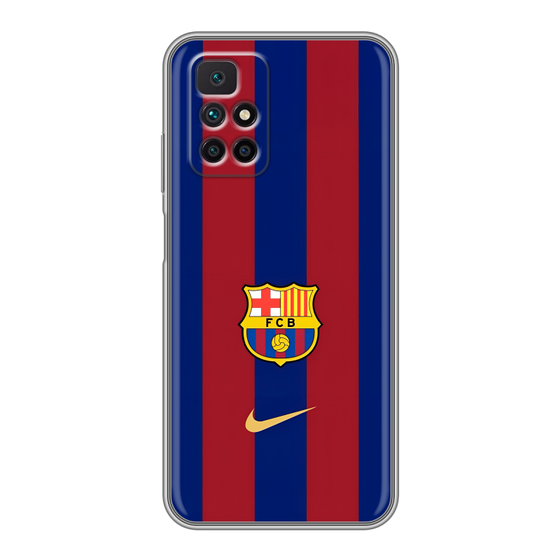 Силиконовый чехол на Xiaomi Redmi 10 с принтом Барселона Barcelona Силиконовый чехол на Xiaomi Redmi 10 с принтом Барселона Barcelona