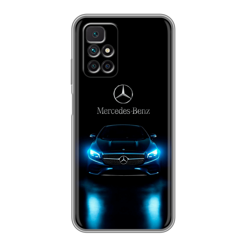 Силиконовый чехол на Xiaomi Redmi 10 с принтом Mercedes Мерседес Силиконовый чехол на Xiaomi Redmi 10 с принтом Mercedes Мерседес