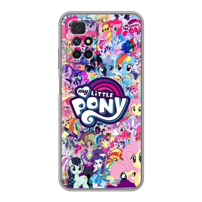 Силиконовый чехол на Xiaomi Redmi 10 с принтом My little pony Дружба чудо Силиконовый чехол на Xiaomi Redmi 10 с принтом My little pony Дружба чудо
