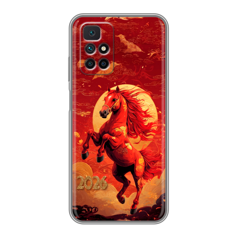 Силиконовый чехол на Xiaomi Redmi 10 с принтом Новый год Силиконовый чехол на Xiaomi Redmi 10 с принтом Новый год