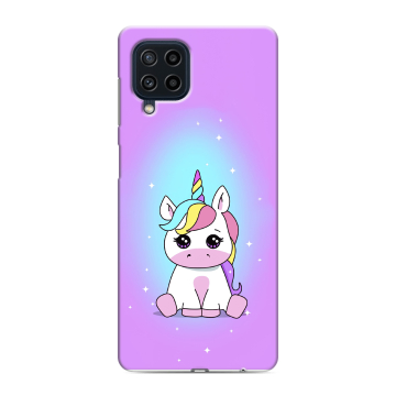 Силиконовый чехол на Samsung Galaxy M22 с принтом Единорог