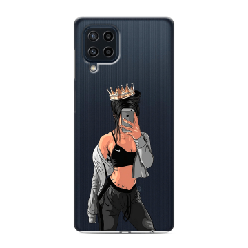 Силиконовый чехол на Samsung Galaxy M22 с принтом Женские принты