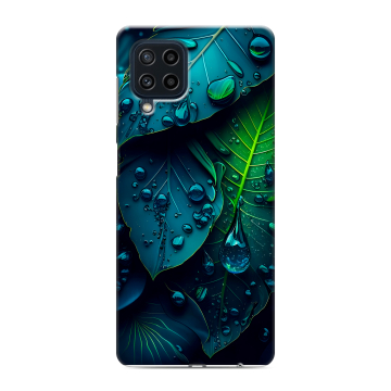 Силиконовый чехол на Samsung Galaxy M22 с принтом Листья