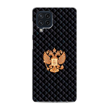 Силиконовый чехол на Samsung Galaxy M22 с принтом Герб России принт Силиконовый чехол на Samsung Galaxy M22 с принтом Герб России принт