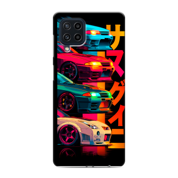 Силиконовый чехол на Samsung Galaxy M22 с принтом Гоночные машины Силиконовый чехол на Samsung Galaxy M22 с принтом Гоночные машины