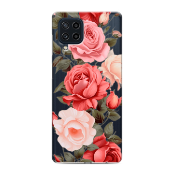 Силиконовый чехол на Samsung Galaxy M22 с принтом Розы Силиконовый чехол на Samsung Galaxy M22 с принтом Розы