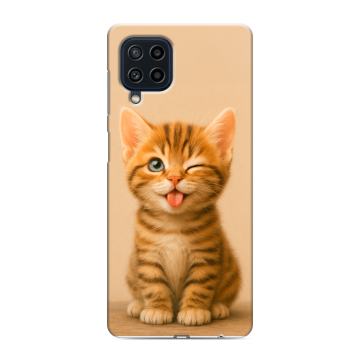 Силиконовый чехол на Samsung Galaxy M22 с принтом котенок Силиконовый чехол на Samsung Galaxy M22 с принтом котенок