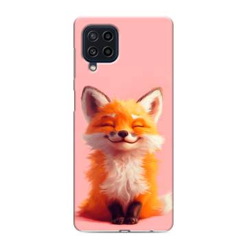 Силиконовый чехол на Samsung Galaxy M22 с принтом милая лиса Силиконовый чехол на Samsung Galaxy M22 с принтом милая лиса