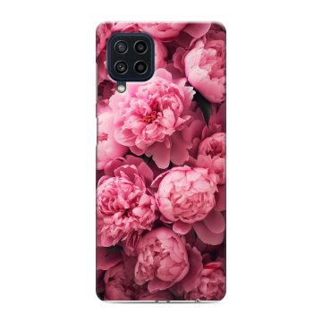Силиконовый чехол на Samsung Galaxy M22 с принтом цветы пионы Силиконовый чехол на Samsung Galaxy M22 с принтом цветы пионы