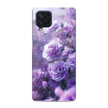 Силиконовый чехол на Samsung Galaxy M22 с принтом Розы цветы Силиконовый чехол на Samsung Galaxy M22 с принтом Розы цветы
