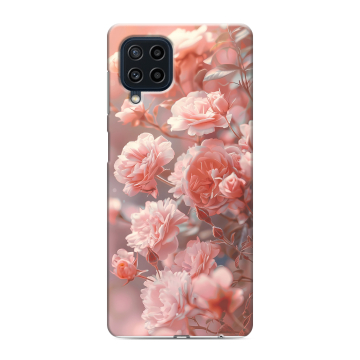 Силиконовый чехол на Samsung Galaxy M22 с принтом Розовые розы Силиконовый чехол на Samsung Galaxy M22 с принтом Розовые розы