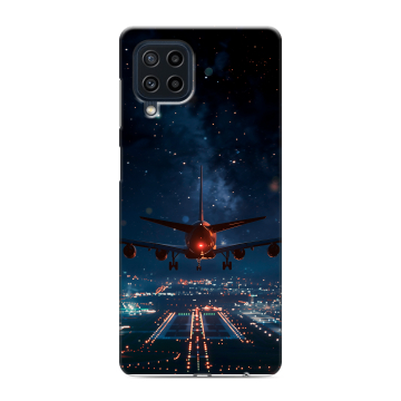 Силиконовый чехол на Samsung Galaxy M22 с принтом самолет Силиконовый чехол на Samsung Galaxy M22 с принтом самолет