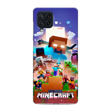Силиконовый чехол на Samsung Galaxy M22 с принтом Майнкрафт Minecraft Силиконовый чехол на Samsung Galaxy M22 с принтом Майнкрафт Minecraft