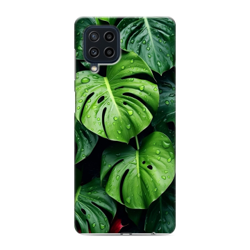 Силиконовый чехол на Samsung Galaxy M22 с принтом Листья Силиконовый чехол на Samsung Galaxy M22 с принтом Листья