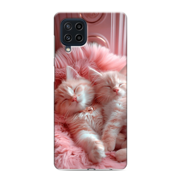 Силиконовый чехол на Samsung Galaxy M22 с принтом котята котики Силиконовый чехол на Samsung Galaxy M22 с принтом котята котики