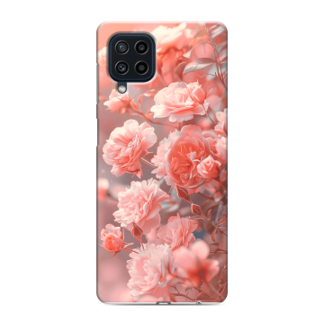 Силиконовый чехол на Samsung Galaxy M22 с принтом Розы цветы Силиконовый чехол на Samsung Galaxy M22 с принтом Розы цветы
