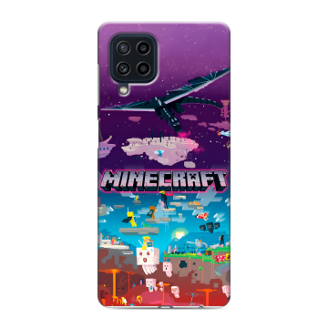 Силиконовый чехол на Samsung Galaxy M22 с принтом Майнкрафт Minecraft Силиконовый чехол на Samsung Galaxy M22 с принтом Майнкрафт Minecraft