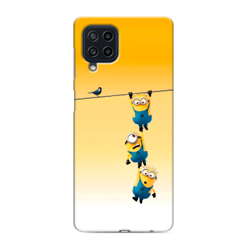 Силиконовый чехол на Samsung Galaxy M22 с принтом Миньоны Силиконовый чехол на Samsung Galaxy M22 с принтом Миньоны