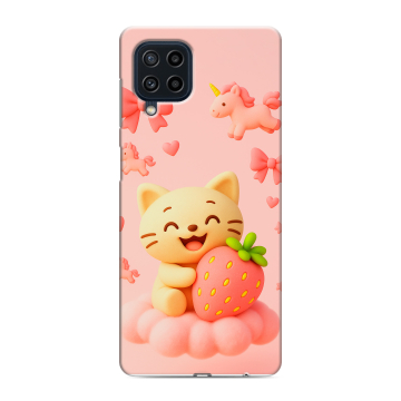Силиконовый чехол на Samsung Galaxy M22 с принтом для девочек Силиконовый чехол на Samsung Galaxy M22 с принтом для девочек