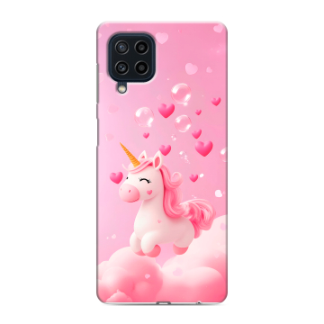 Силиконовый чехол на Samsung Galaxy M22 с принтом Единорог Силиконовый чехол на Samsung Galaxy M22 с принтом Единорог
