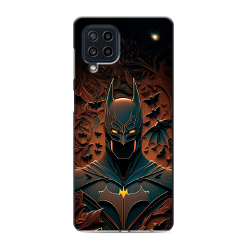 Силиконовый чехол на Samsung Galaxy M22 с принтом Batman Бэтмен Силиконовый чехол на Samsung Galaxy M22 с принтом Batman Бэтмен