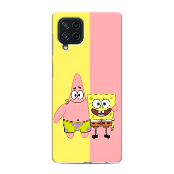 Силиконовый чехол на Samsung Galaxy M22 с принтом Спанч боб Спанчбоб Силиконовый чехол на Samsung Galaxy M22 с принтом Спанч боб Спанчбоб