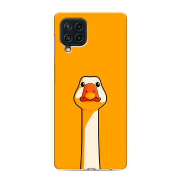 Силиконовый чехол на Samsung Galaxy M22 с принтом Смешная утка Силиконовый чехол на Samsung Galaxy M22 с принтом Смешная утка
