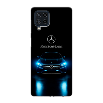 Силиконовый чехол на Samsung Galaxy M22 с принтом Mercedes Мерседес