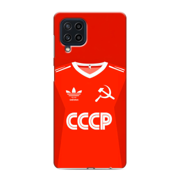 Силиконовый чехол на Samsung Galaxy M22 с принтом Флаг Герб СССР Силиконовый чехол на Samsung Galaxy M22 с принтом Флаг Герб СССР