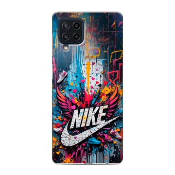 Силиконовый чехол на Samsung Galaxy M22 с принтом Nike Найк Силиконовый чехол на Samsung Galaxy M22 с принтом Nike Найк