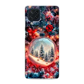 Силиконовый чехол на Samsung Galaxy M22 с принтом Новый год Силиконовый чехол на Samsung Galaxy M22 с принтом Новый год