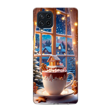 Силиконовый чехол на Samsung Galaxy M22 с принтом Новый год Силиконовый чехол на Samsung Galaxy M22 с принтом Новый год