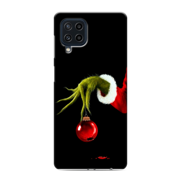 Силиконовый чехол на Samsung Galaxy M22 с принтом Новый год Гринч Силиконовый чехол на Samsung Galaxy M22 с принтом Новый год Гринч