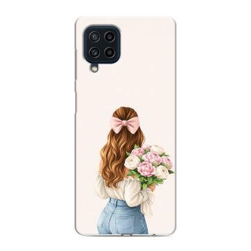 Силиконовый чехол на Samsung Galaxy M22 с принтом женский Силиконовый чехол на Samsung Galaxy M22 с принтом женский