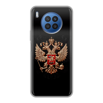 Силиконовый чехол на Huawei Nova 8i с принтом Герб России Силиконовый чехол на Huawei Nova 8i с принтом Герб России