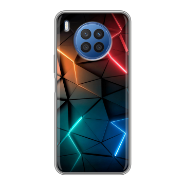 Силиконовый чехол на Huawei Nova 8i с принтом Абстракция неон Силиконовый чехол на Huawei Nova 8i с принтом Абстракция неон