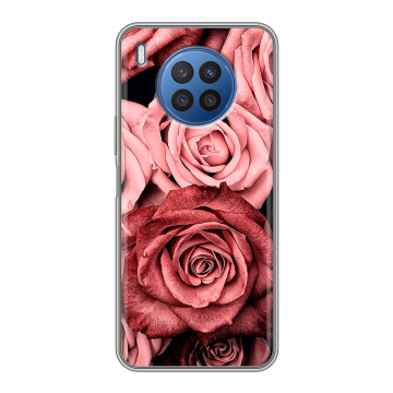 Силиконовый чехол на Huawei Nova 8i с принтом Цветы розы Силиконовый чехол на Huawei Nova 8i с принтом Цветы розы