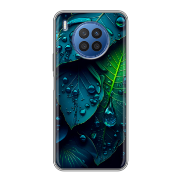 Силиконовый чехол на Huawei Nova 8i с принтом Листья Силиконовый чехол на Huawei Nova 8i с принтом Листья