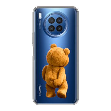 Силиконовый чехол на Huawei Nova 8i с принтом Медведь Силиконовый чехол на Huawei Nova 8i с принтом Медведь